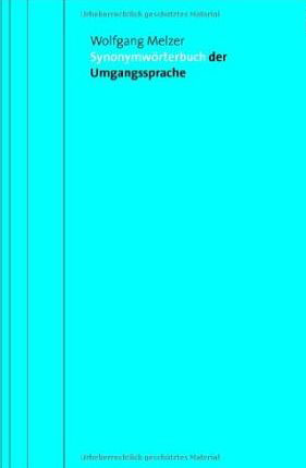Cover des Buches Synonymwörterbuch der Umgangssprache