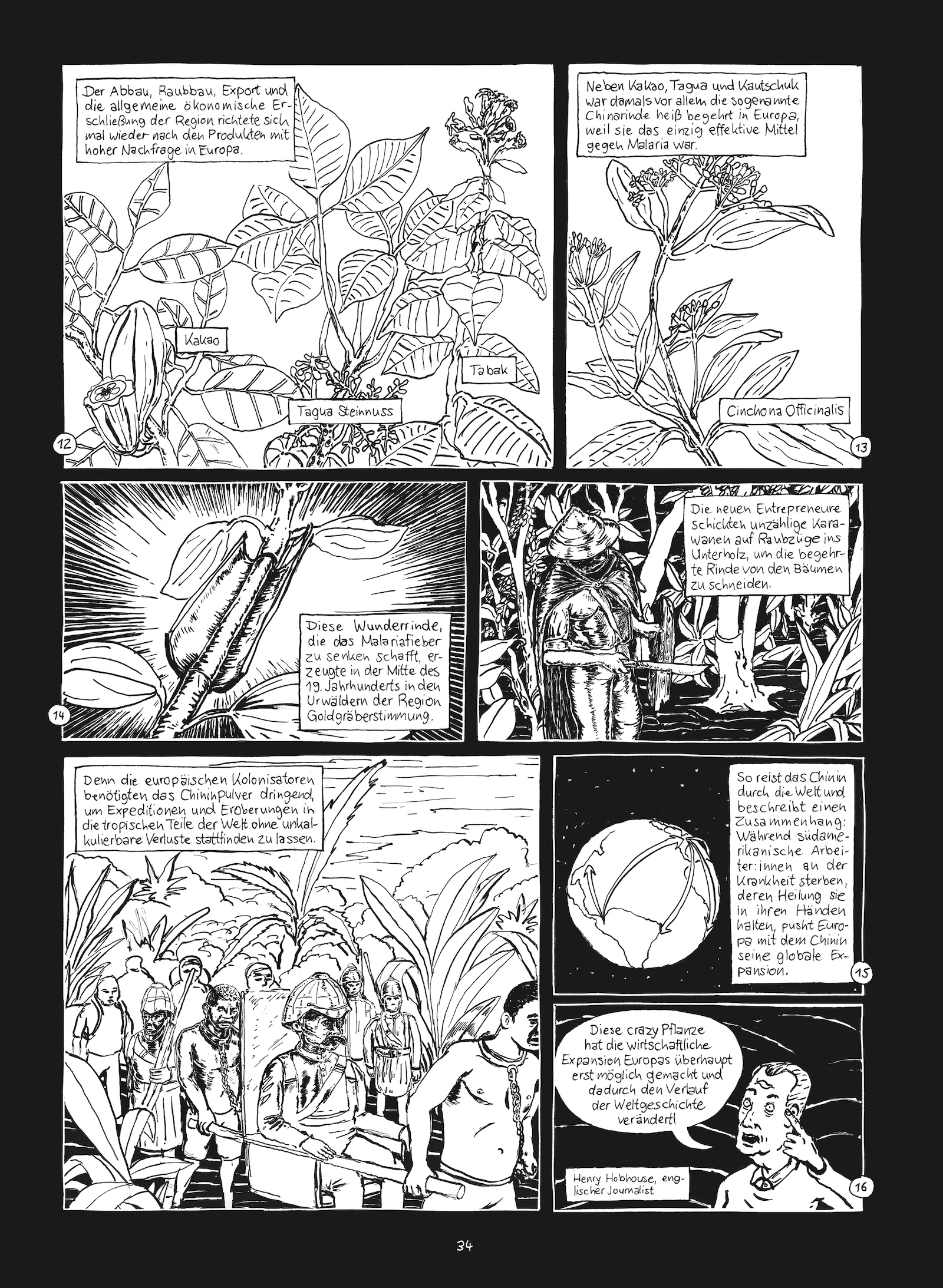 Seite 34 von Christian Diaz Orejarenas Comic "Otras Rayas"