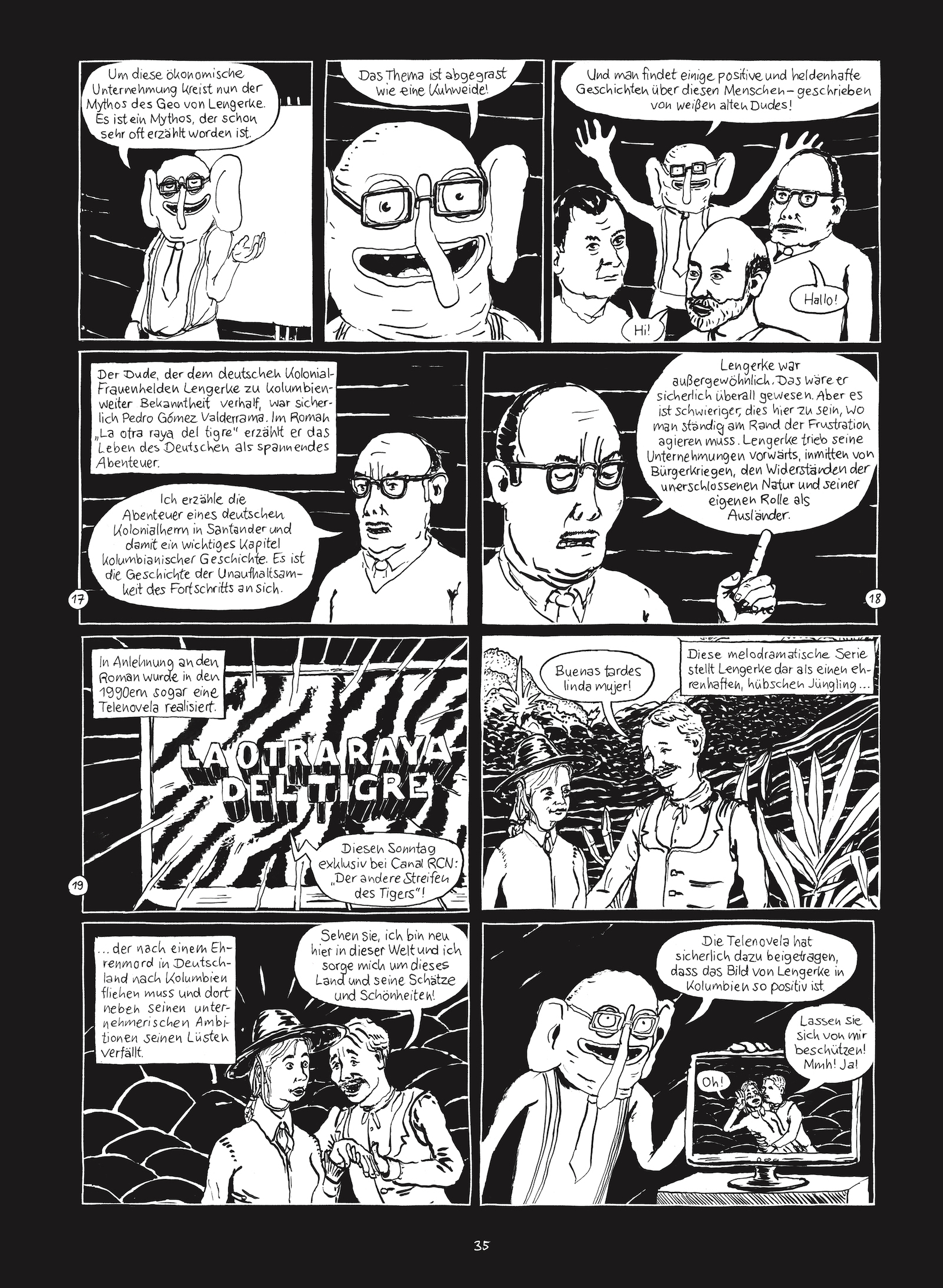 Seite 35 von Christian Diaz Orejarenas Comic "Otras Rayas"