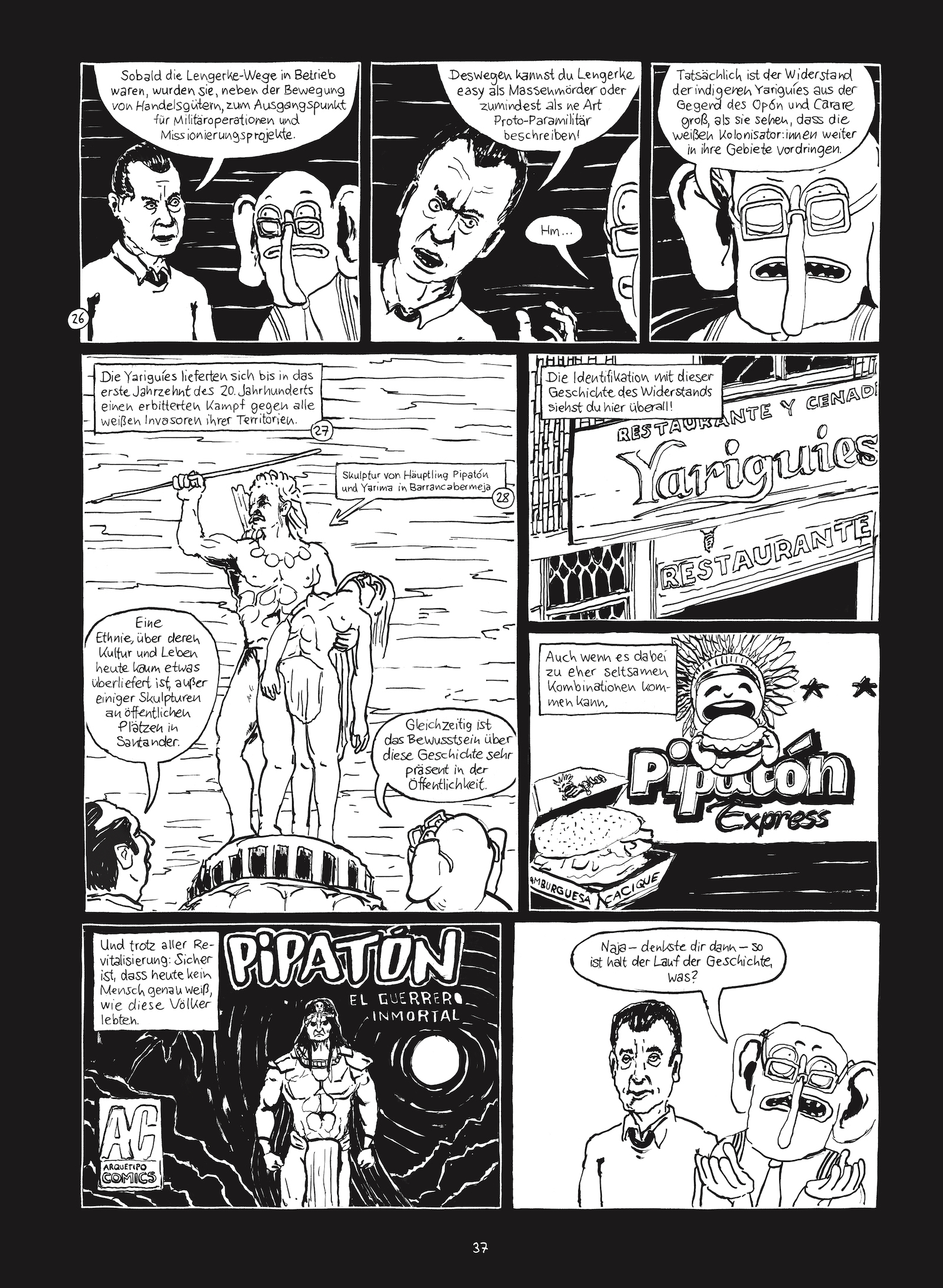 Seite 37 von Christian Diaz Orejarenas Comic "Otras Rayas"