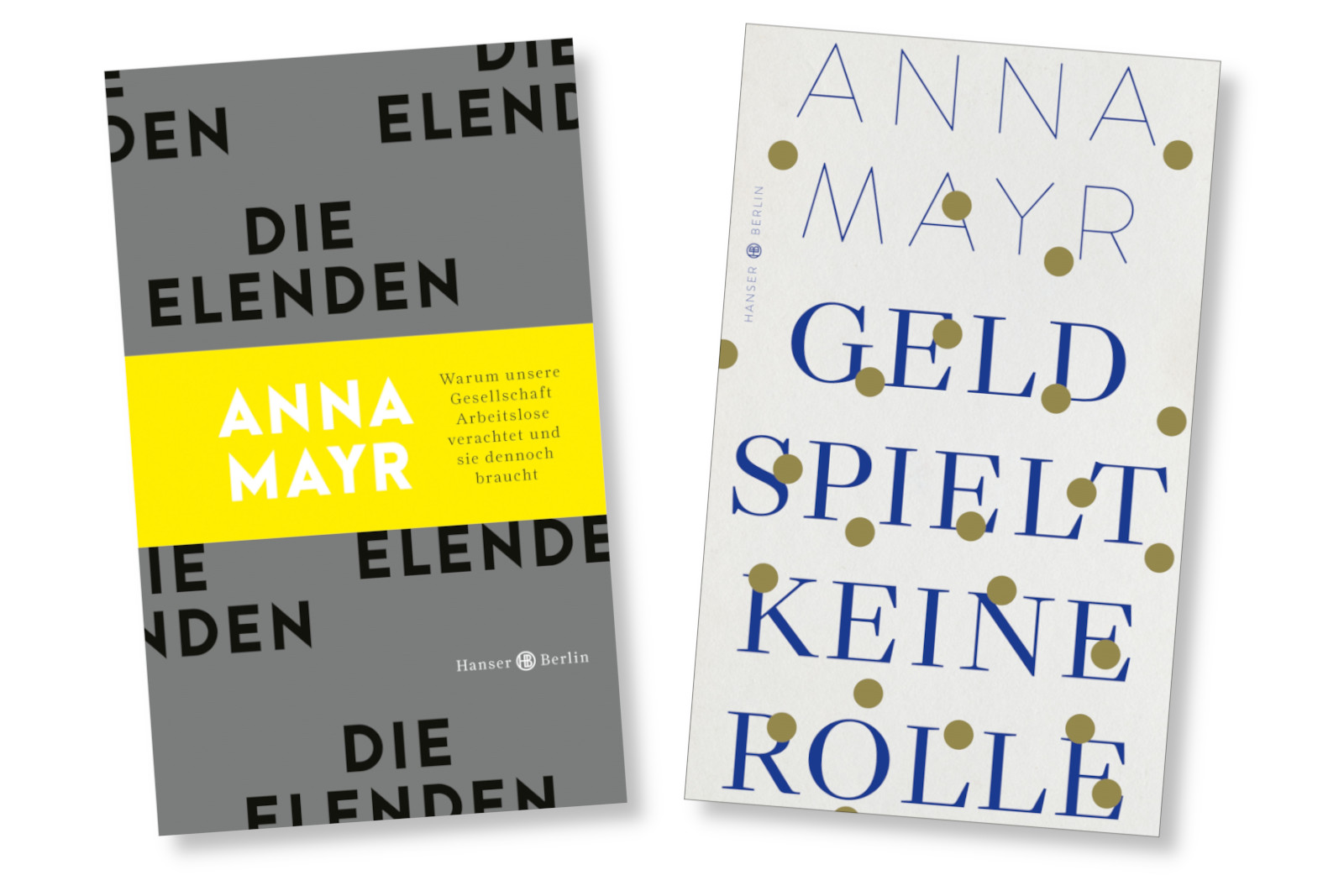 Zwei Buchcover von Anna Mayr