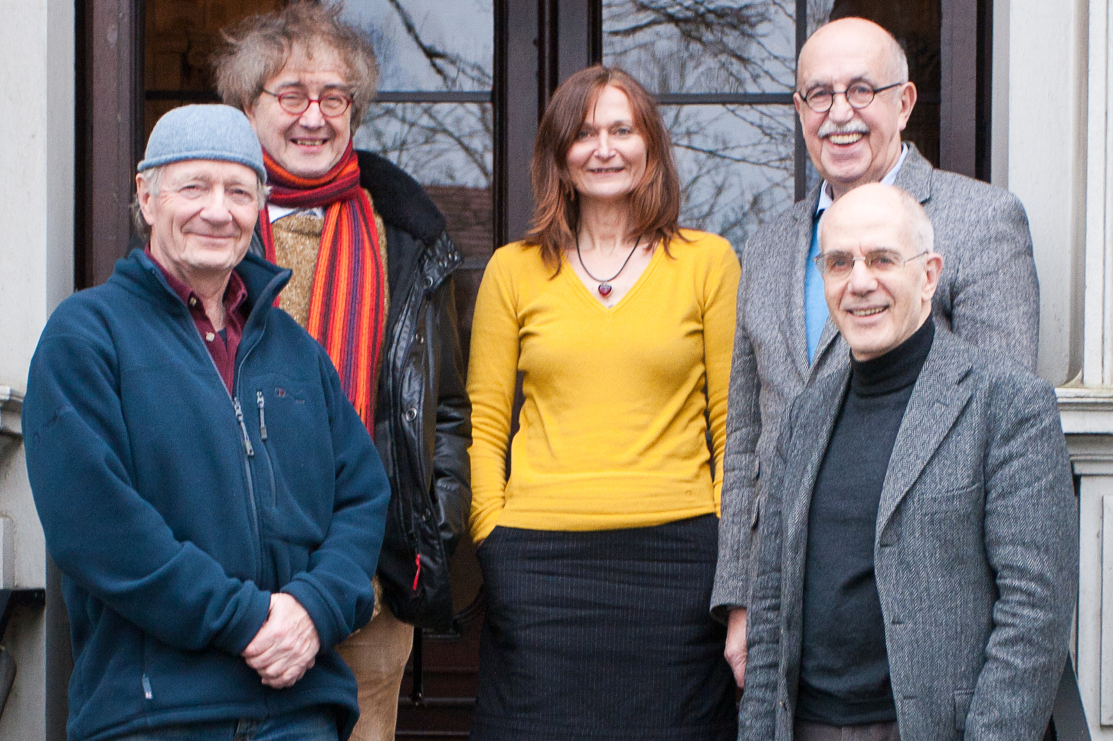 Vorstand und Geschäftsführerin 2013: Jens-Ulrich Davids, Wolfgang Schlott, Angelika Sinn, Jochen Grünwaldt und Gert Sautermeister