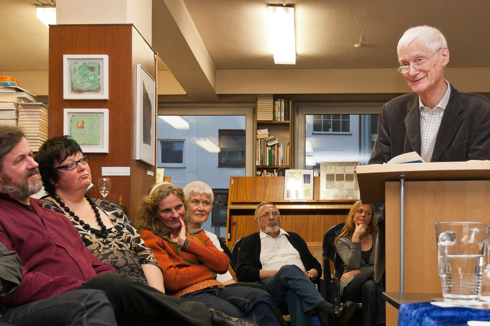 Otmar Leist in der Buchhandlung Leuwer