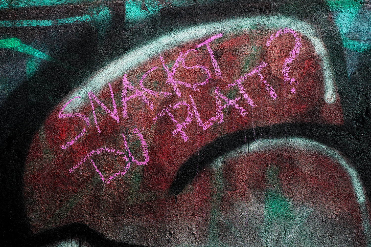 Graffito Snackst du platt?