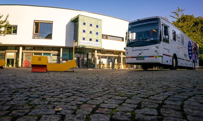 Foto von der Aussenansicht der Zweigstelle Gröpelingen