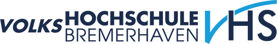Logo und Schriftzug der Volkshochschule Bremerhaven