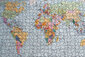 Weltkarte als Puzzle