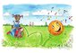 Bella Ball freut sich