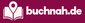 Das Logo ist pink-weiß und zeigt ein Buch.