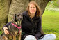 Stine Volkmann mit Hund