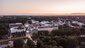 Ausblick auf die Stadt Tartu bei Sonnenuntergang.